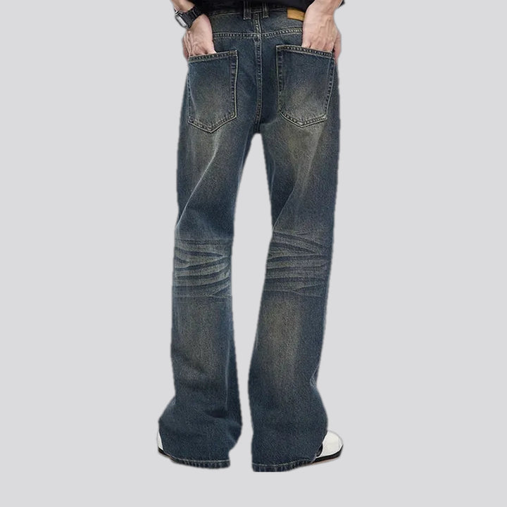 90s style faded men's jeans