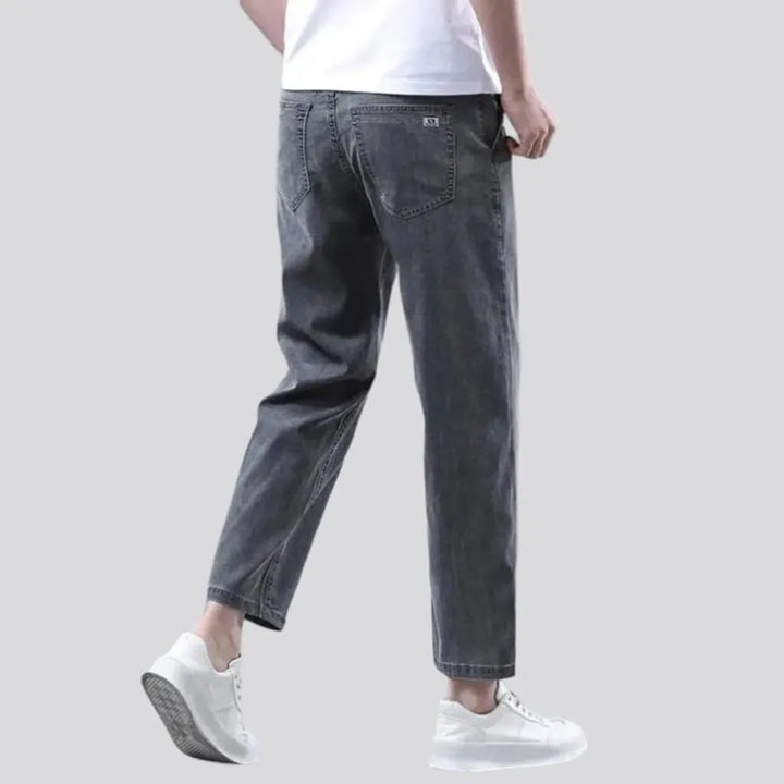 Straight men's stonewashed jeans