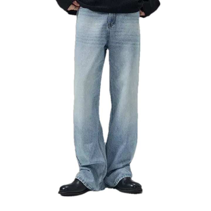 Casual Loose Fit 90s Men's Jeans - Light Blue