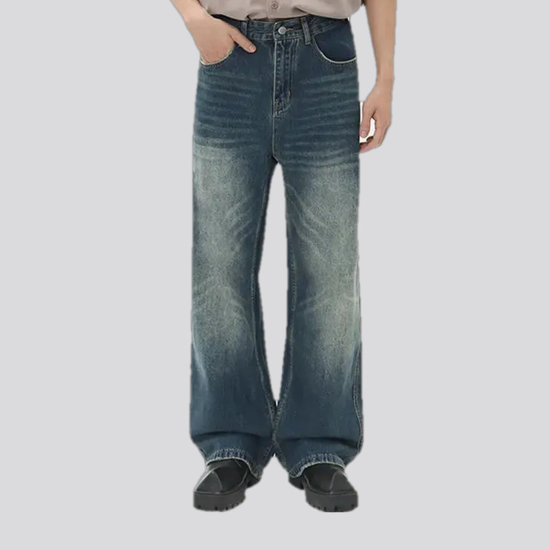 Roomy Boho Style Medium Rise Men's Jeans | Jeans4you.shop